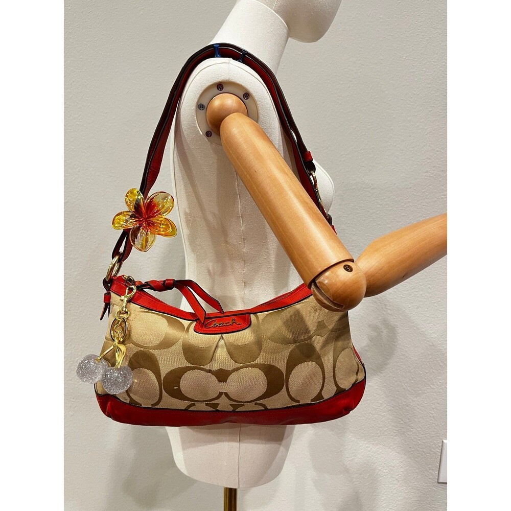 Coach park signature shoulder bag